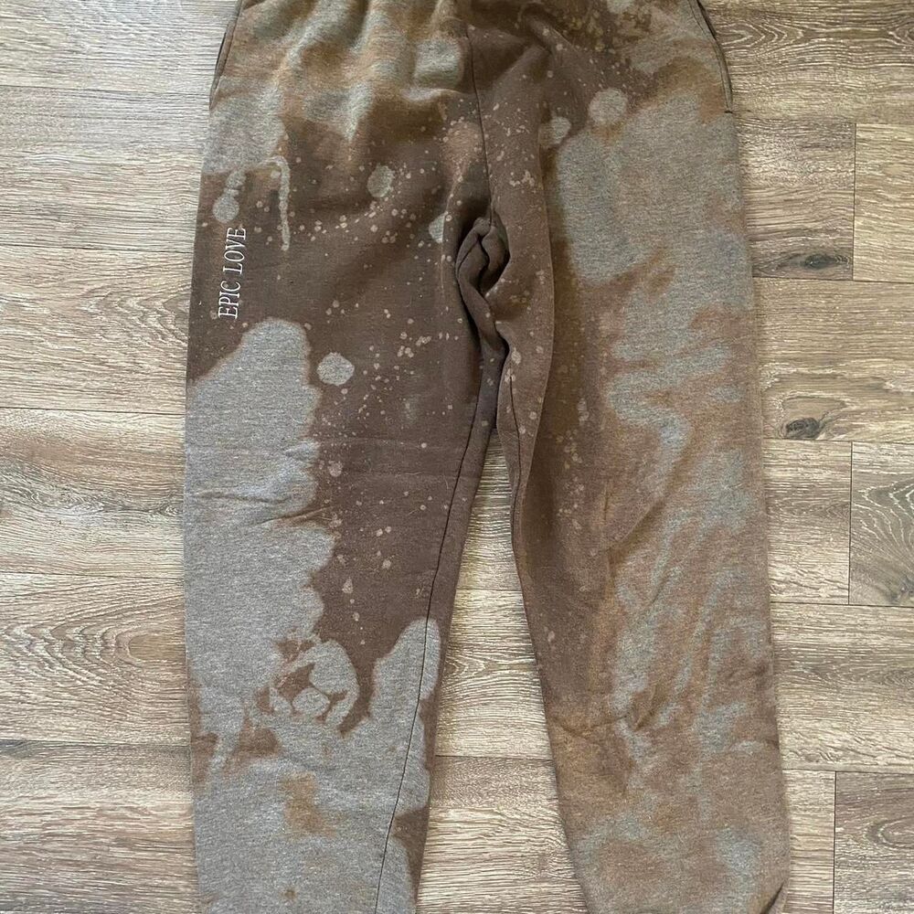 Fruit-of-the-loom Women's Brown and Grey Joggers-tracksuits